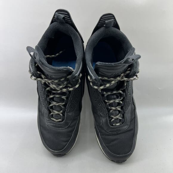 Nike Air Max 90 Winterized Sneakerboots Men Size 10.5 Black Reflective Mid Shoes - Picture 5 of 9